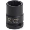 Sunex 424 mzt 3/4 Drive 24 Mm 12 Point sottile parete Impact Socket