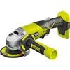 Ryobi R18AG-0 Smerigliatrice Angolare a Batteria 18V ONE+, con Doppio Interruttore di Sicurezza, Carter Regolabile, Batteria Non Inclusa, Diametro Disco 115mm