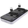 DR1TECH GamePow Base di Ricarica per Dualsense PS5 con Ricarica Rapida - Doppio Caricatore Controller Wireless per PS 5 con Plug Removibili [Amazon Exclusive]