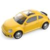 CMJ Volkswagen Beetle scala 1:43 modellino di auto pressofuso - giallo | edizione dettagliata da collezione pressofuso | Prodotto con licenza ufficiale