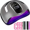 AEGNVED Lampada UV LED Unghie 320W,Fornetto Unghie,Lampada Unghie,32 LED | Display Digitale,4 Timer,Base removibile,Fornetto per Manicure e Pedicure,semipermanente con Sensore Movimento