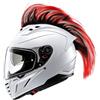 FakeFace Mohawk - Parrucca decorativa per casco da motociclista/bicicletta, punk, a forma di cresta di gallo, decorazione irochese colorata rimovibile per casco