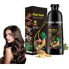 Utapossin Shampoo colorante per capelli 3 in 1, per uomini e donne, shampoo colorante naturale e duraturo(caffè)