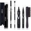 VOID Homme Kit Matita Barba Uomo (Marrone Scuro, Confezione da 5) e Spazzola Barba, Kit Penna da Barba di Riempimento Naturale, Riempimento Barba Impermeabile. Mascara Beard Pen Kit, Beard Filler Kit