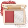 Boobeen 2 Colori Blush Highlighter Contour Makeup Palette - Matte e Shimmer Contouring with Powder Face Highlighter Bronzer Shade, Altamente Pigmentato Sfumabile