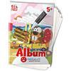 Sabbiarelli - Album Animali al Volante | Fogli Adesivi per Sand Art | Contiene 5 Disegni A5 | 100% Made in Italy | Lavoretti Creativi | Bambini 5-12 anni | SABBIA COLORATA NON INCLUSA