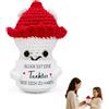 JOVYTH 1 Grande Peluche Fungo Fai da te - Pupazzo a Mano Uncinettato con Cartello Regalo, Decorazione Divano, Camera Letto, Soggiorno per Bambina, Fidanzata