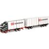 herpa Modellino camion Volvo FH GL 2020 Swedencombi DB Schenker (Svezia/Göteborg), miniatura scala 1:87, pezzo da collezione, Made in Germany, plastica
