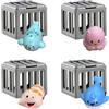 Cosiesnest 4 gabbie subacquee per piscina in PET con 4 animali subacquei, con questo divertente set di giochi per immersioni, ogni nuoto diventa un'emozionante esperienza subacquea per gli amici