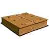 Rijoka Sabbiera in legno con 2 panchine - Incl. telone di copertura - Coperchio ribaltabile - 98x98x22 cm