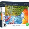 Trefl Prime - Puzzle UFT Aerial Mindblow: Maze of Colors - 500 Elementi - Cartone Spessissimo, Paesaggio a Volo d'Uccello, Collage, Intrattenimento Creativo per Adulti e Bambini dai 10 anni in su