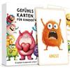 HONHHUO Carte sentimentali per bambini, 32 carte emotive con mostri sentimentali, carte educative per riconoscere e nominare sentimenti, supporta l'auto-regolazione e l'empatia, per asilo e scuola elementare