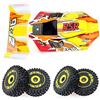 Haptufer RC auto carrozzeria collina coda e ruota set per 144001 144010 1/14 RC auto aggiornamento parti di ricambio accessori set