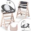 hauck Seggiolone Evolutivo Beta+ Newborn Set Deluxe da 0 Mesi - Seggiolone Pappa Bimbi con Sdraietta Neonato 2in1 Regolabile, Cuscino Seduta e Vassoio