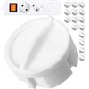 Your Day Mate Copripresa, 16 pezzi, bianco, in silicone, protezione della presa contro spruzzi d'acqua, polvere, copertura per presa SchuKo tipo F, tappo per aperture di avvolgicavo, presa multipla