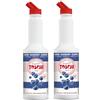 Toschi® | Mirtillo Preparato per Bevande Base Frutta Mirtilli | Sciroppo Analcolico per Miscelazione Ideale Cocktails e Long Drink - 2 x 1 Litro