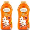 Generico Spuma di Sciampagna Ammorbidente Concentrato Soffio d'Oriente, 30 Lavaggi, Profumo Lunga Durata, Fragranza Orientale con Ylang Ylang, Vaniglia e Sandalo, Bucato Morbido e Profumato - 2 Unita da 600ml