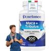 DOSELANCE Maca Peruviana Nera Extra Forte - Potenziata con Tribulus 200 cps | Nuova Formula con Arginina, Taurina e Zinco, Fornitura 2 Mesi - Supporto per Energia e Resistenza, Ormonale e Immunitario