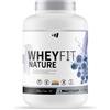MM Supplements Masmusculo - Whey Fit Nature 2 kg - Proteine del Siero del Latte 100% Naturali - Senza Edulcoranti Artificiali - Senza Zuccheri - Gusto Mirtillo