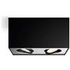 Philips myliving Spot Box Warmglow effetto dimmerabile a 2 luci, nero