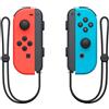 Nintendo Joy-Con (sinistro/destro), colore rosso/blu neon, controller, Nintendo Switch, croce direzionale, analogico/digitale, wireless, Bluetooth