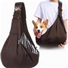 Forhome Borsa da Viaggio per Cani, Marsupio cane taglia piccola, Pieghevole, Regolabile ad alta capacità, per Cane/Gatto Fino a 7.5 KG, per Viaggio, Ciclismo, Passeggiata (Colore Caffè)
