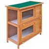 Helloshop26 Recinzione esterna per piccoli animali 4 porte, 90 x 45 x 89 cm, legno 02_0000621