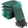 Pssopp Purificazione dell'acquario Filtro a carbone attivo per purificare l'acqua Pellet di carbone per acquario attivati con sacchetti di media a rete libera(7 sacchetti di rete)