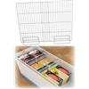 Generico Divisorio Regolabile per Freezer, Ripiano in Filo Estensibile | Larghezza Estendibile per frigorifero, for congelatori domestici e commerciali, supermercati(W43-57cm/H65cm)