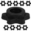 Luxshiny 10 Pezzi Collari per Manubri Dado Esagonale, Plastica Nera | Fitness e Palestra Domestica, Fissaggio Rapido, Presa Sicura, Riduce Movimenti Indesiderati, 25mm
