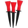 Didiseaon 3 Pezzi Tee da Golf Elastici 58mm, Set da Gomma Rossa | Allenamento Indoor e Outdoor, Leggero e Portatile, Supporto Pratico per Esercizi di Precisione