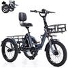 Generic Triciclo elettrico pieghevole di marca, portata 200 kg, per adulti, pendolari e merci.