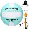 HIULLEN Pallone da beach volley, Soft Touch, pallavolo ufficiale, misura 5, impermeabile, in poliuretano, con aghi per pompa, per donne, giovani, ragazzi e adolescenti, per interni ed esterni