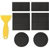 Vdaxvme 6 pezzi di nastro di riparazione per tappeto elastico e raschietto, fissaggio per tappeto elastico, puntura, sport, giochi, toppe di riparazione
