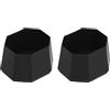 Fabater Tennis Racket Butt Cap, 2 Pack, Silicone, Fits No 2 and No 3 | Copertura per estremità della racchetta, base in plastica, impugnatura morbida, ripara i cappucci rotti, per tennis e