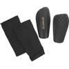 Kichvoe Calza Parastinchi Calcio Traspirante in Poliestere Nero per Leg | Manicotti Protettivi Leggeri, Assorbimento Urti, Accessorio Sportivo, Uso Calcio, Colore Nero