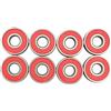 yanwuwa Set di cuscinetti per pattini in acciaio al carbonio, 8 mm | Sostituzione ruote e manutenzione ordinaria