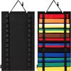 Generic Organizer da appendere per cinture di arti marziali, 12 scomparti, per karate, taekwondo, cintura, supporto da parete, in feltro, per studenti di arti marziali