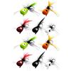 Generic Set di esche artificiali per pesca a mosca | Topwater, esche a coda singola per pesca d'acqua dolce