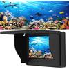 Yanmis Kit di Ricerca Visiva dei Pesci Ad Alta Definizione, 4,3 Pollici | Monitor LCD, Cavo da 20 Metri, Fotocamera IP67 Resistente Alle Acque Profonde, per la Pesca Nei Laghi Ghiacciati, Sulle
