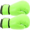 Kichvoe Guantoni da Boxe per Allenamento e Sparring, Verde Chiaro | PU e Spugna, Vestibilità Sicura, Uso per Arti Marziali e Boxe, Design Semplice e Raffinato
