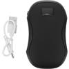 Mipcase Scaldamani Ricaricabile 2 in 1 con Power Bank USB Mini | Uso Casa e Ufficio, Design Compatto in ABS Nero, Cavo di Ricarica Incluso, per Uomini e Donne
