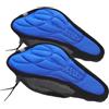 HEMOTON 2 Pezzi Cuscino Sella Bici Mountain Bike 3d Spesso in Spugna Blu | Copertura Comoda per Lunghe Uscite, Superficie Antiscivolo, Installazione Facile, Assorbimento Urti
