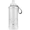 ECMQS Fiaschetta morbida per trail running, grigio | Borraccia sportiva pieghevole da 500 ml con beccuccio, chiusura fissa, cinturino da polso e scala graduata