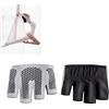 Xixian Pilates Donna Anti Scivolo Silicone Grip per Yoga Fitness | mezze in microfibra a rete traspirante, ideali per allenamenti alla sbarra, danza, equilibrio corporeo e palestra