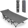 SOARS Lettino pieghevole da campeggio con cuscino integrato, letto pieghevole con tasca laterale e borsa per il trasporto, portata fino a 200 kg, per interni, esterni, 190 x 69 x 48,5 cm