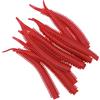 Hoppipola Soft TPR Sand Silkworm Esca da pesca con profumo di gamberetti, per simulazione di vermi di mare (n. 2 rosso vinaccia)