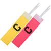 AKLOSIPY C Word - Fascia da braccio per partite di calcio, lunghezza 33 cm | Misura regolabile, colori accattivanti, tessuto elastico in nylon, adatto per adulti, ideale per calcio e sport di gruppo