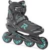 Roces 400822 da donna, modello Icon pattini in linea, US 7, nero/Aqua
