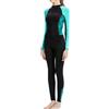 Legou Muta da donna sottile elasticizzata con cerniera frontale | Misto nylon, leggero, nuoto modesto, manica lunga, asciugatura rapida, costume da bagno, abbigliamento da spiaggia